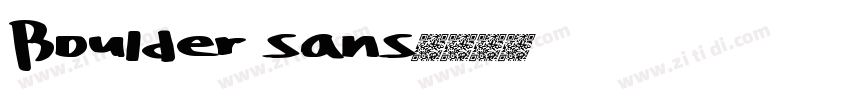 Boulder sans字体转换